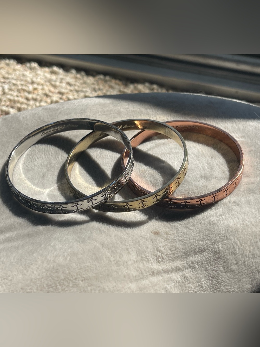 RARE 7 For All Mankind x Mattlin Era Nikki Reed "Story Telling" Bangle Set - Picture 2 of 5